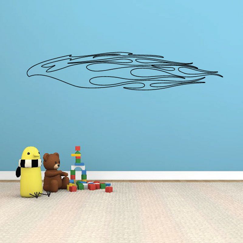 Image of Twisted Ghost Flames Car Decal - Vinyl Decal - Wall Decal - CF538