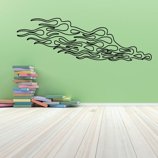 Image of Twisted Long Ghost Flames Car Decal - Vinyl Decal - Wall Decal - CF229