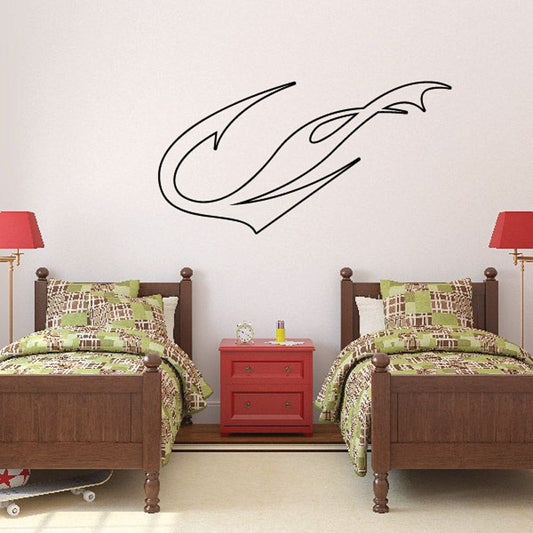 Image of Twisted Spike Ghost Flames Car Decal - Vinyl Decal - Wall Decal - CF655