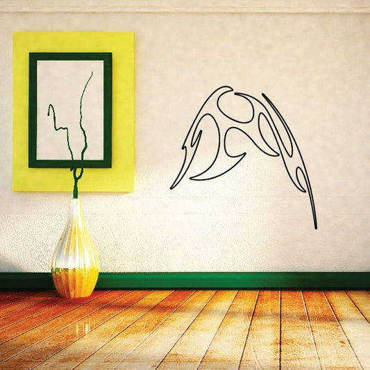 Image of Twisted Spikes Ghost Flames Car Decal - Vinyl Decal - Wall Decal - CF407