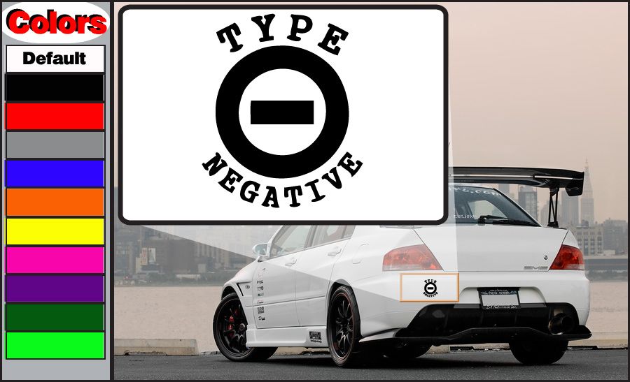 Image of Type O negative Logo Text Decal