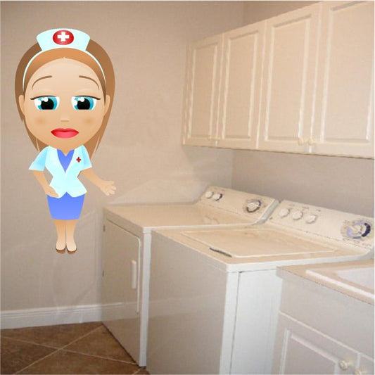 Image of Upset Nurse Sticker