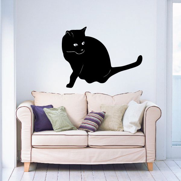 Image of Viewing Cat Decal