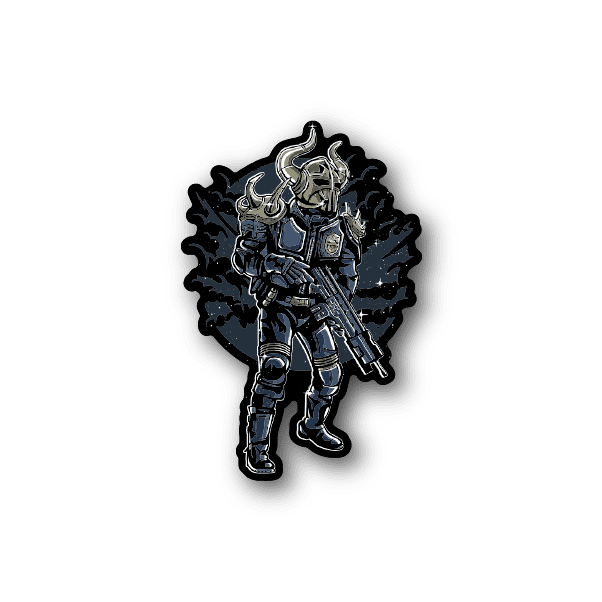 Image of Viking Soldier Sticker