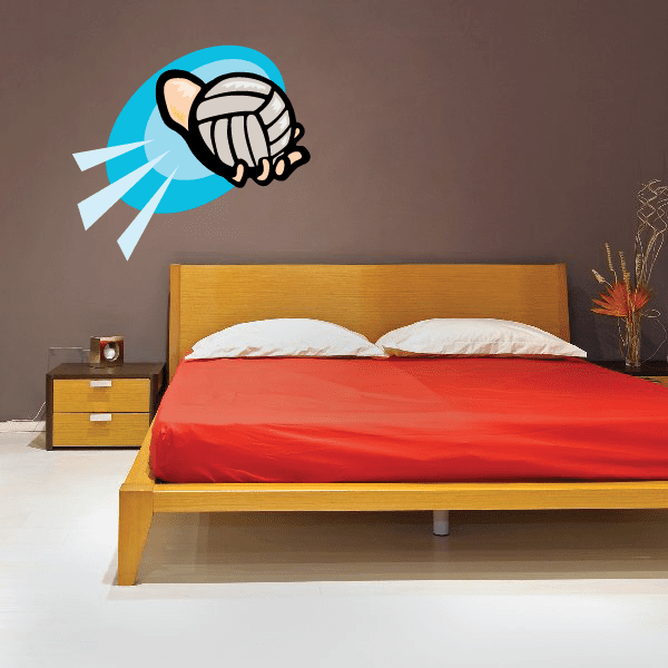 Image of Volleyball Wall Decal - Vinyl Sticker - Car Sticker - Die Cut Sticker - CDSCOLOR010