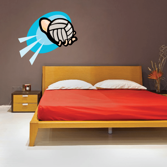 Image of Volleyball Wall Decal - Vinyl Sticker - Car Sticker - Die Cut Sticker - CDSCOLOR010