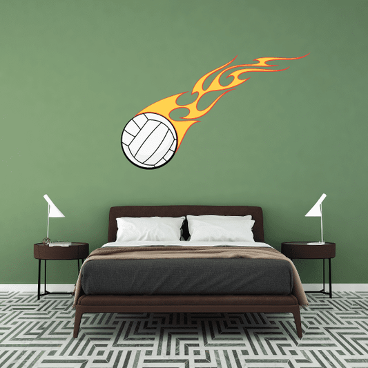 Image of Volleyball Wall Decal - Vinyl Sticker - Car Sticker - Die Cut Sticker - CDSCOLOR022