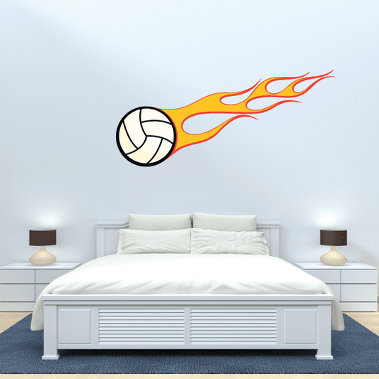 Image of Volleyball Wall Decal - Vinyl Sticker - Car Sticker - Die Cut Sticker - CDSCOLOR023