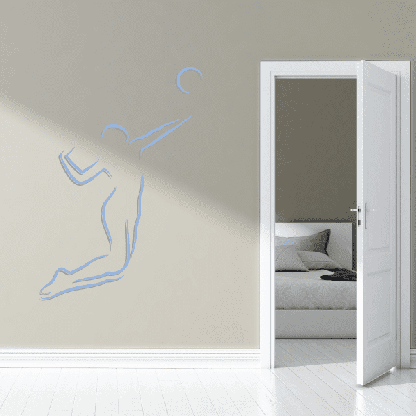 Image of Volleyball Wall Decal - Vinyl Sticker - Car Sticker - Die Cut Sticker - CDSCOLOR026