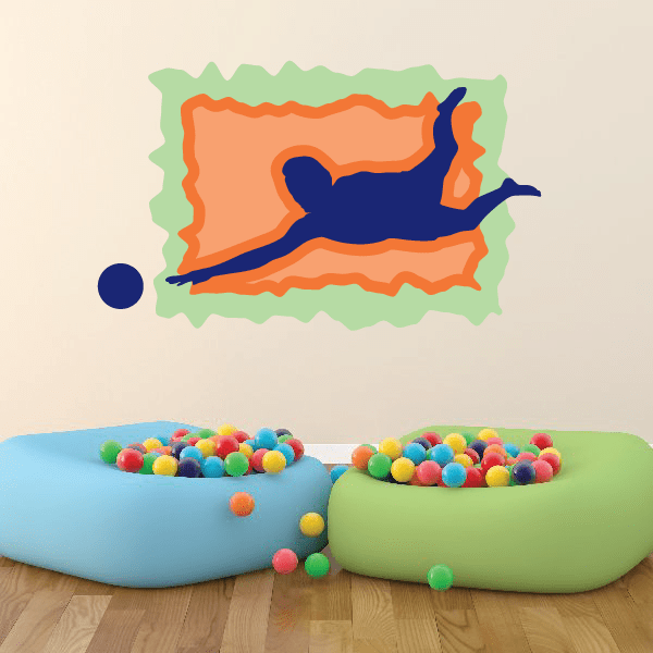 Image of Volleyball Wall Decal - Vinyl Sticker - Car Sticker - Die Cut Sticker - CDSCOLOR060