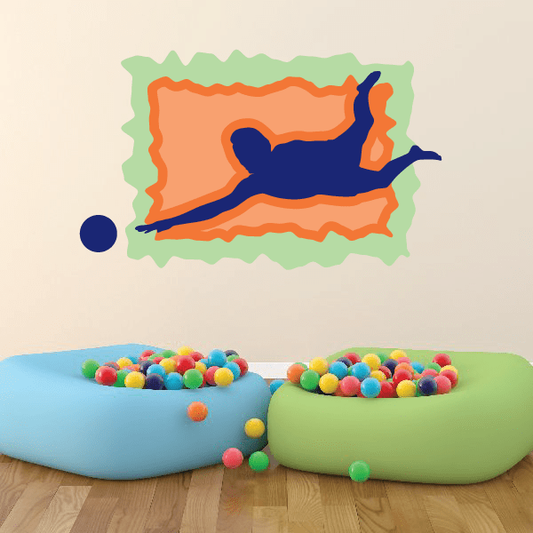 Image of Volleyball Wall Decal - Vinyl Sticker - Car Sticker - Die Cut Sticker - CDSCOLOR060