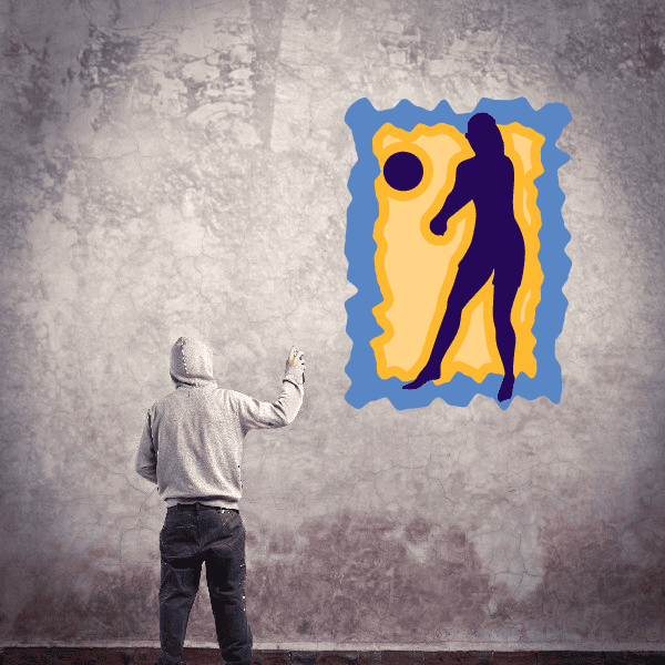 Image of Volleyball Wall Decal - Vinyl Sticker - Car Sticker - Die Cut Sticker - CDSCOLOR068