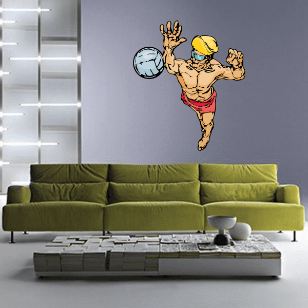 Image of Volleyball Wall Decal - Vinyl Sticker - Car Sticker - Die Cut Sticker - CDSCOLOR111
