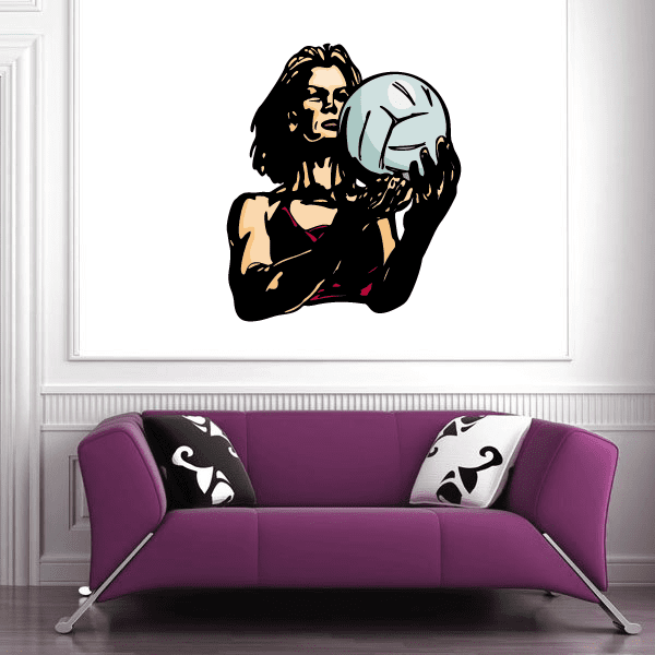 Image of Volleyball Wall Decal - Vinyl Sticker - Car Sticker - Die Cut Sticker - CDSCOLOR126