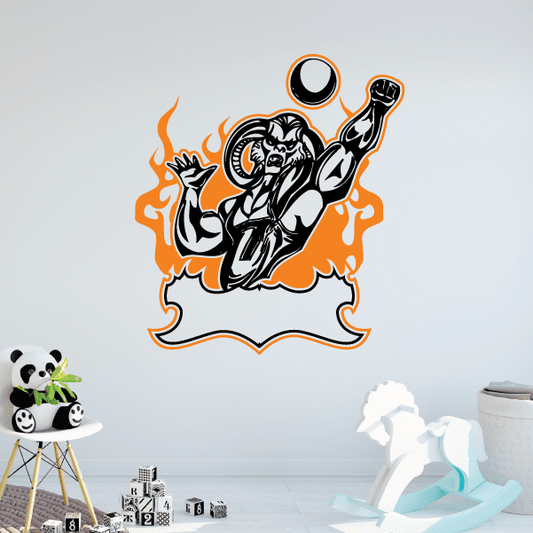 Image of Volleyball Wall Decal - Vinyl Sticker - Car Sticker - Die Cut Sticker - SMcolor004