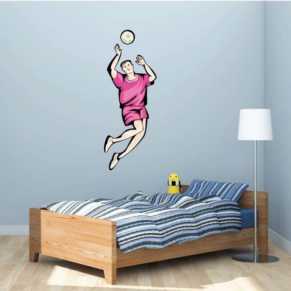 Image of Volleyball Wall Decal - Vinyl Sticker - Car Sticker - Die Cut Sticker - SMcolor015