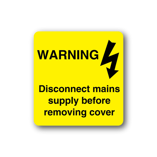 Image of Warning Disconnect Main Supply Sticker