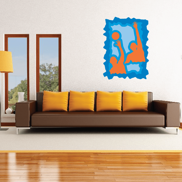 Image of Water Polo Wall Decal - Vinyl Sticker - Car Sticker - Die Cut Sticker - CDSCOLOR006