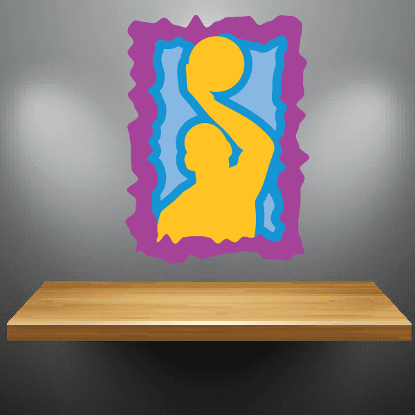 Image of Water Polo Wall Decal - Vinyl Sticker - Car Sticker - Die Cut Sticker - CDSCOLOR010