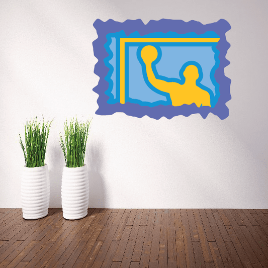 Image of Water Polo Wall Decal - Vinyl Sticker - Car Sticker - Die Cut Sticker - CDSCOLOR012