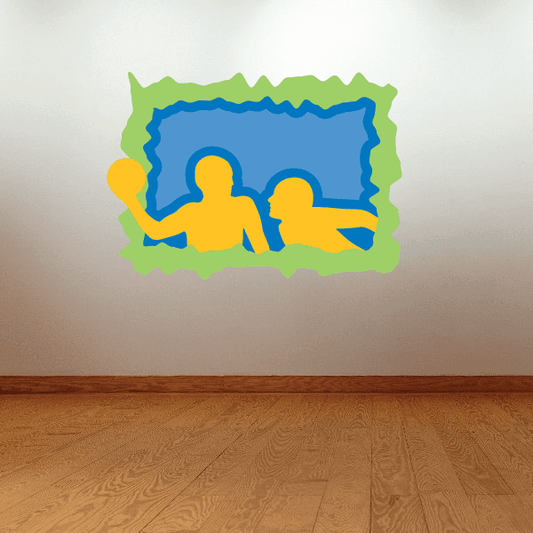 Image of Water Polo Wall Decal - Vinyl Sticker - Car Sticker - Die Cut Sticker - CDSCOLOR017