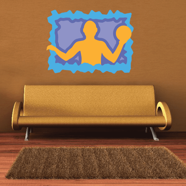 Image of Water Polo Wall Decal - Vinyl Sticker - Car Sticker - Die Cut Sticker - CDSCOLOR018