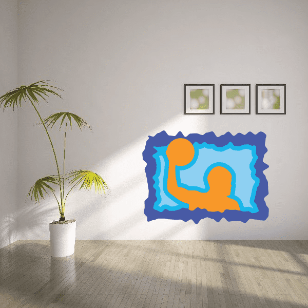 Image of Water Polo Wall Decal - Vinyl Sticker - Car Sticker - Die Cut Sticker - CDSCOLOR024