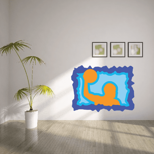 Image of Water Polo Wall Decal - Vinyl Sticker - Car Sticker - Die Cut Sticker - CDSCOLOR024