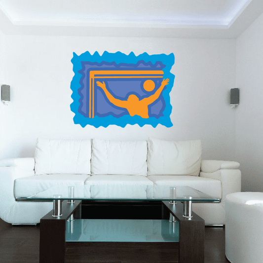 Image of Water Polo Wall Decal - Vinyl Sticker - Car Sticker - Die Cut Sticker - CDSCOLOR026