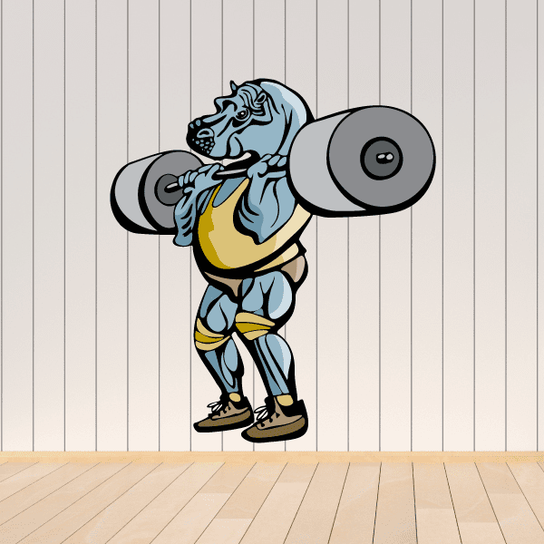 Image of Weight Lifting Wall Decal - Vinyl Sticker - Car Sticker - Die Cut Sticker - CDSCOLOR007