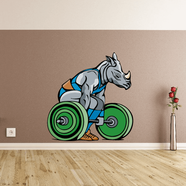 Image of Weight Lifting Wall Decal - Vinyl Sticker - Car Sticker - Die Cut Sticker - CDSCOLOR008