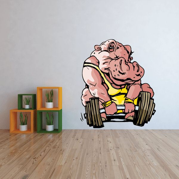 Image of Weight Lifting Wall Decal - Vinyl Sticker - Car Sticker - Die Cut Sticker - CDSCOLOR009
