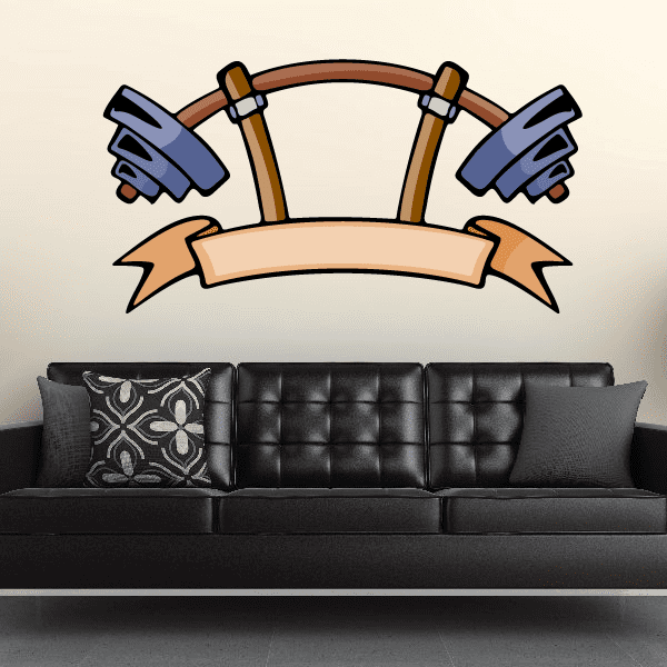 Image of Weight Lifting Wall Decal - Vinyl Sticker - Car Sticker - Die Cut Sticker - CDSCOLOR035
