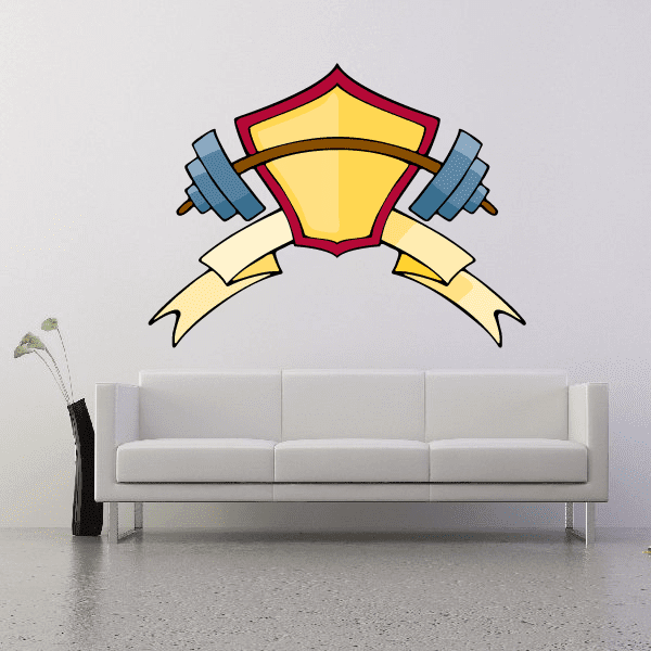 Image of Weight Lifting Wall Decal - Vinyl Sticker - Car Sticker - Die Cut Sticker - CDSCOLOR036
