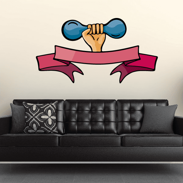 Image of Weight Lifting Wall Decal - Vinyl Sticker - Car Sticker - Die Cut Sticker - CDSCOLOR039