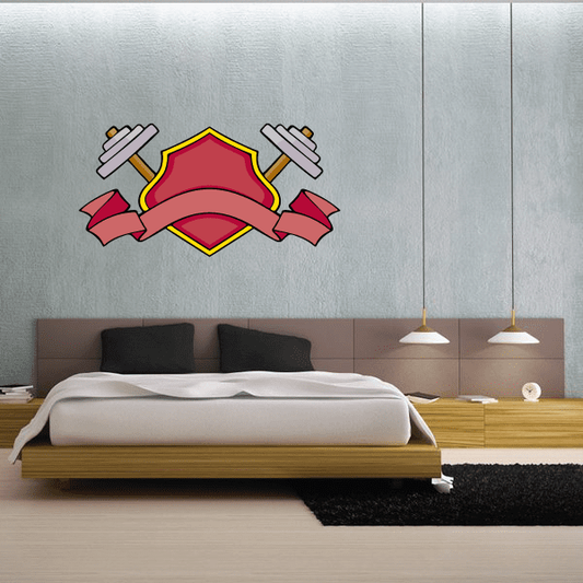 Image of Weight Lifting Wall Decal - Vinyl Sticker - Car Sticker - Die Cut Sticker - CDSCOLOR041
