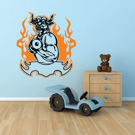Image of Weight Lifting Wall Decal - Vinyl Sticker - Car Sticker - Die Cut Sticker - SMcolor001