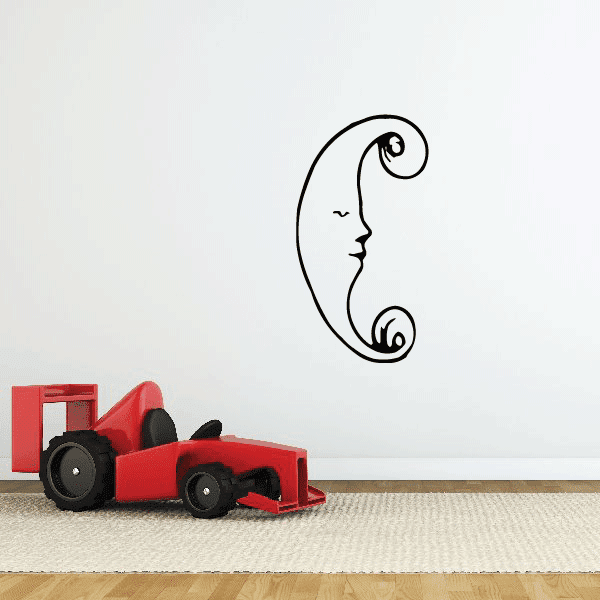 Image of Whispy Moon Decal
