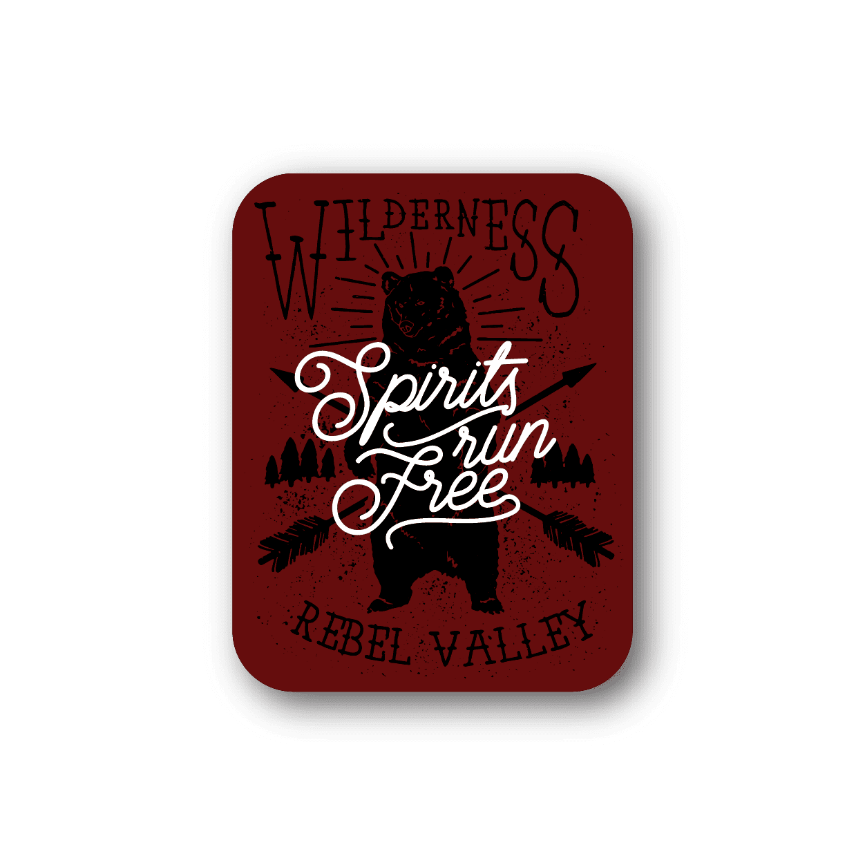 Image of WIlderness Spirits Run Free Bear Sticker