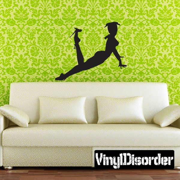 Image of Woman in Frills Silhouette Decal