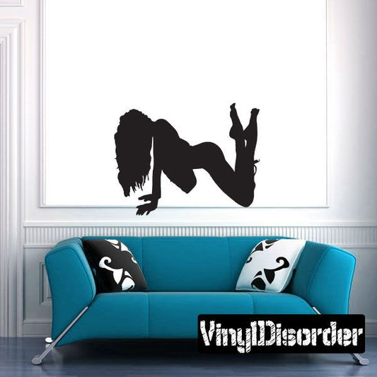 Image of Woman in Vest Silhouette Decal