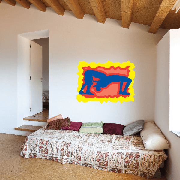 Image of Wrestling Wall Decal - Vinyl Sticker - Car Sticker - Die Cut Sticker - CDScolor0007