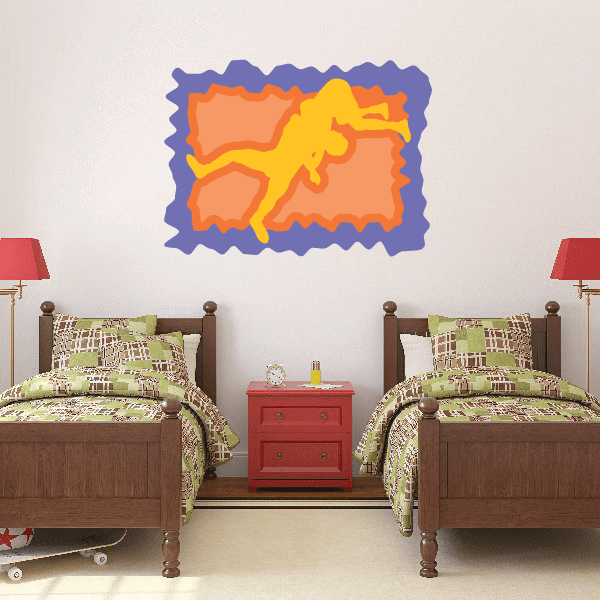 Image of Wrestling Wall Decal - Vinyl Sticker - Car Sticker - Die Cut Sticker - CDScolor0014
