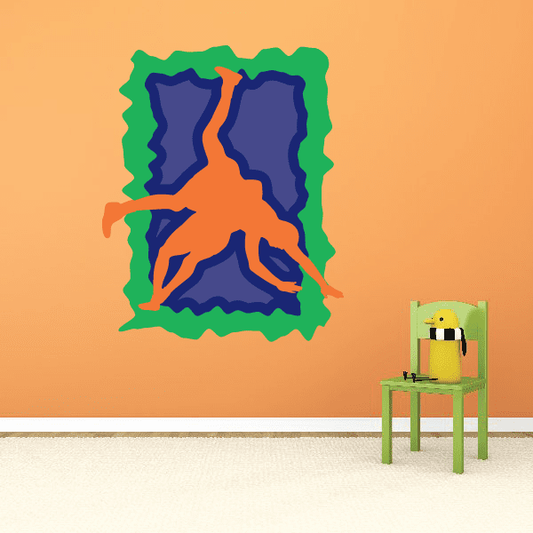 Image of Wrestling Wall Decal - Vinyl Sticker - Car Sticker - Die Cut Sticker - CDScolor0016