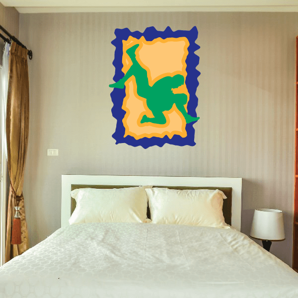 Image of Wrestling Wall Decal - Vinyl Sticker - Car Sticker - Die Cut Sticker - CDScolor0022