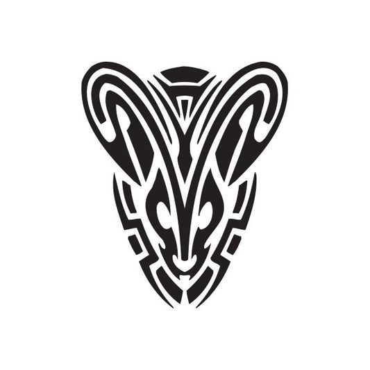 Image of Runic Capricorn Head Decal