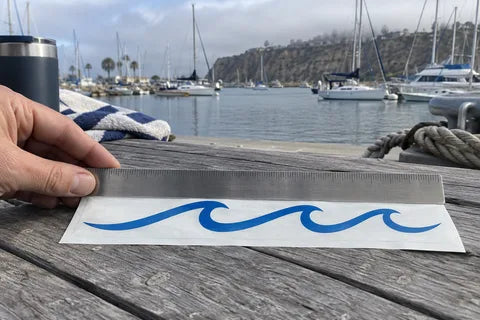 Illustrative example of measuring the longest side of cut vinyl