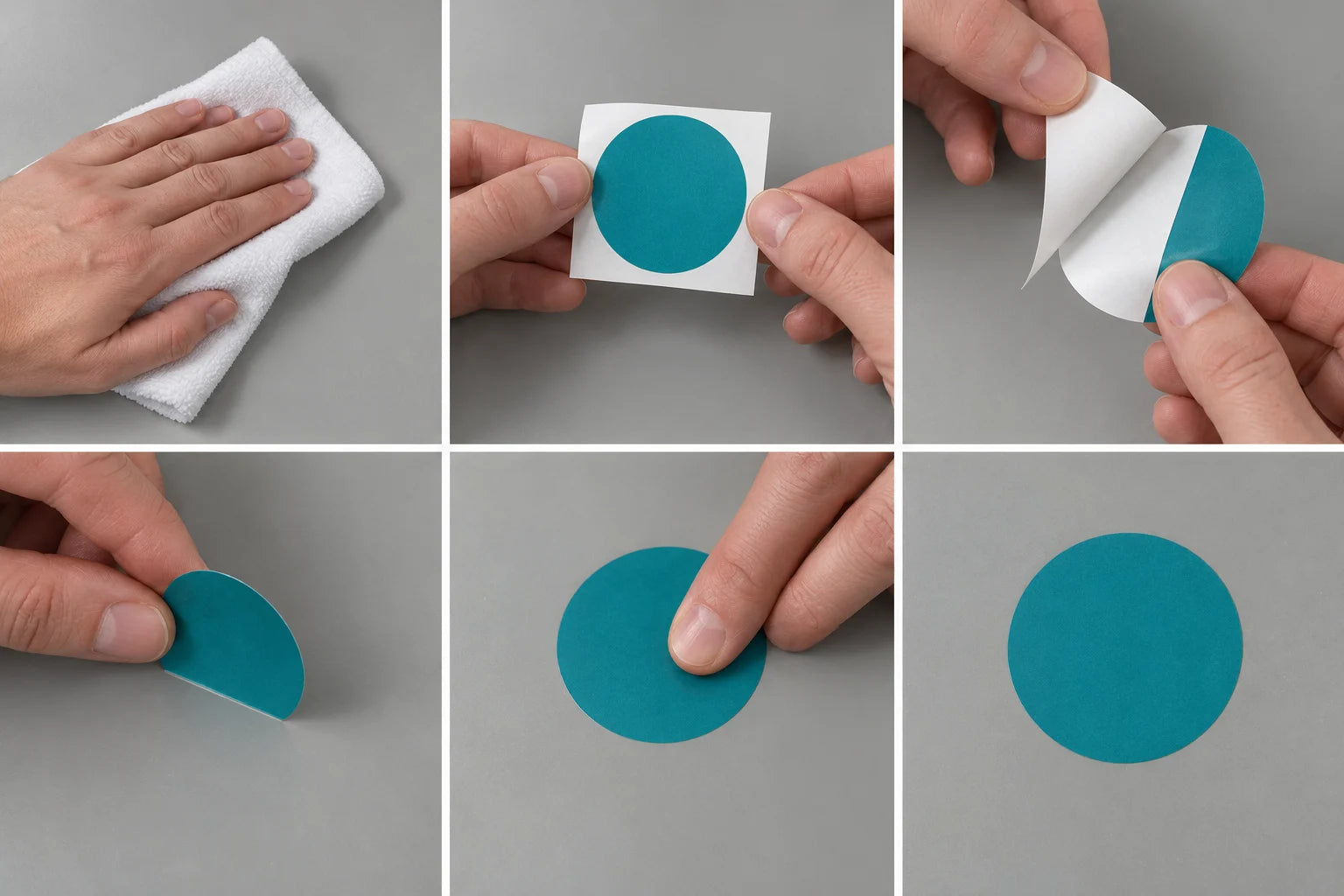 Wipe a compatible panel with a clean cloth.