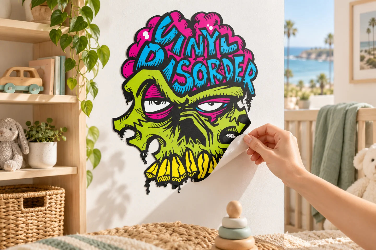Illustrative Vinyl Disorder walls wraps projects scene