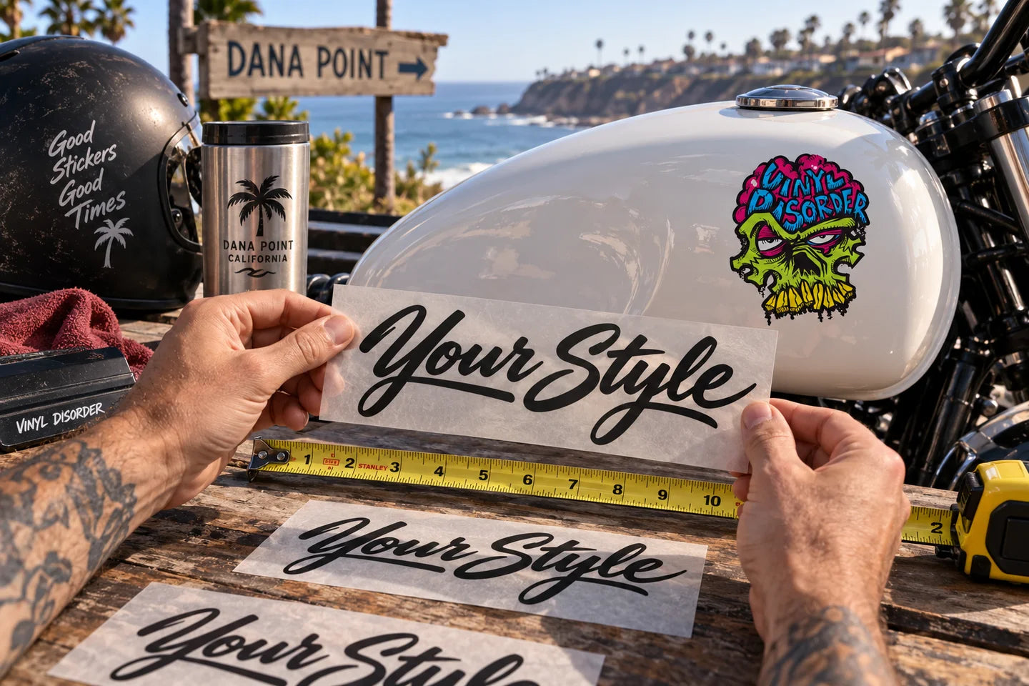 Planning lettering size and placement